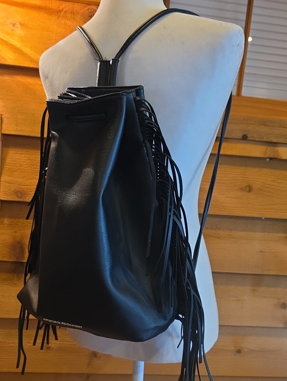 Victoria's Secret Fringe Drawstring Backpack - Picture 3 of 11
